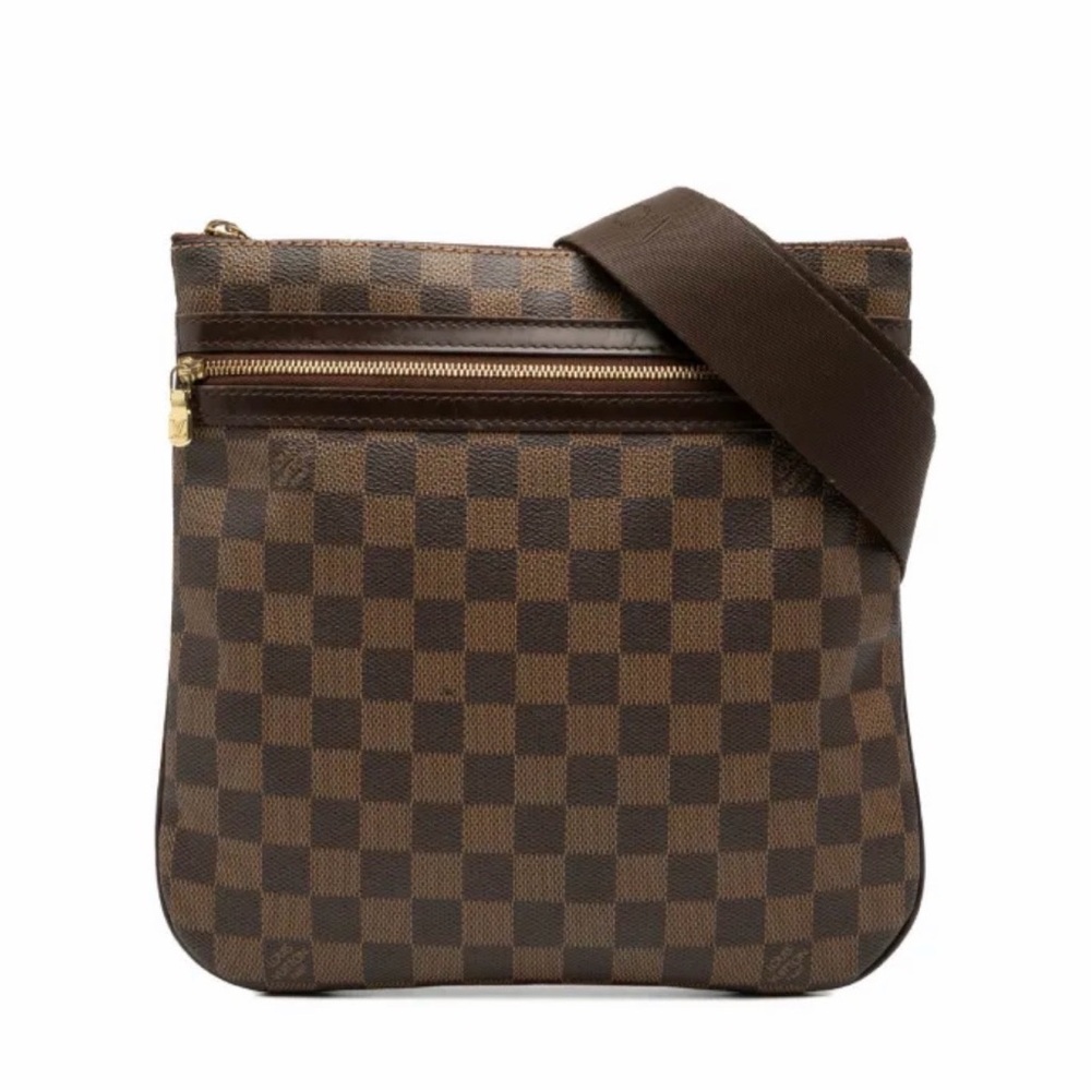 2008 LV Damier Ebene Bosphore Porchette Crossbody Bag
